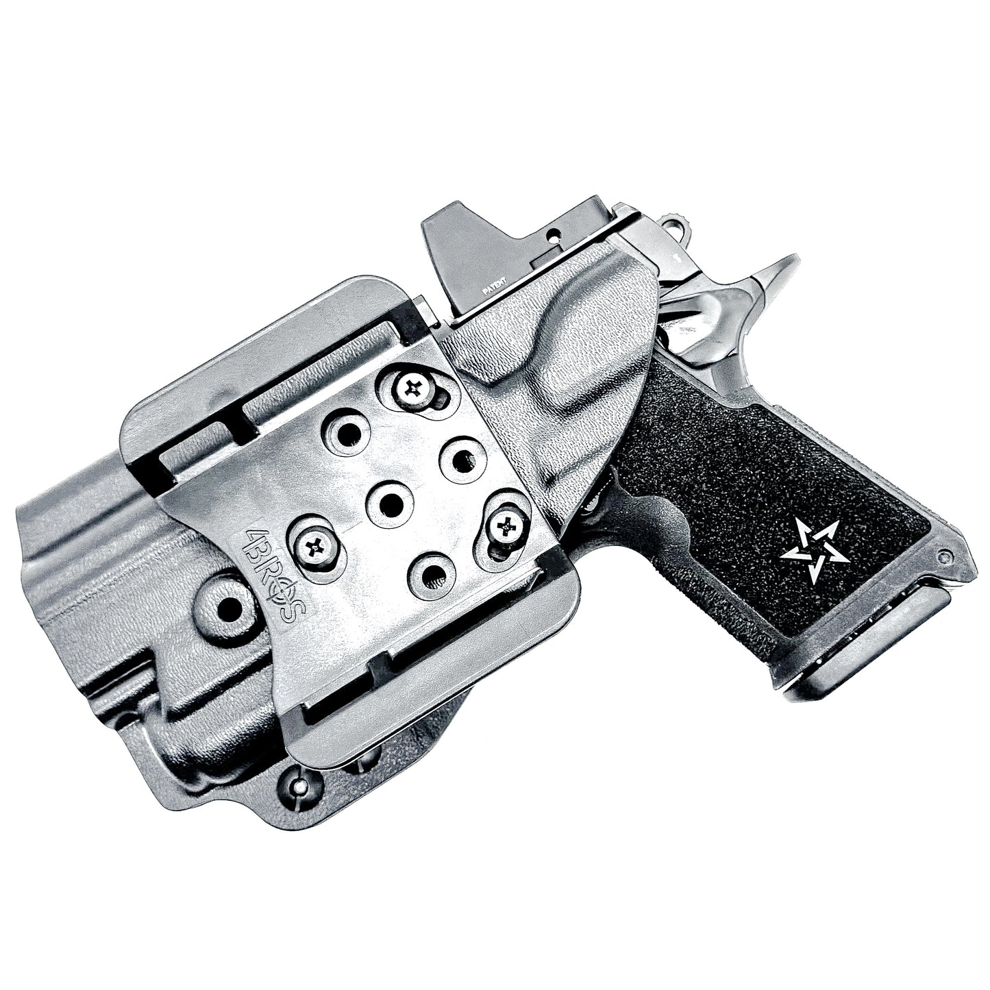 OWB Outside Waistband holster for the Staccato HD C4X and Surefire XC3 from Four Brothers