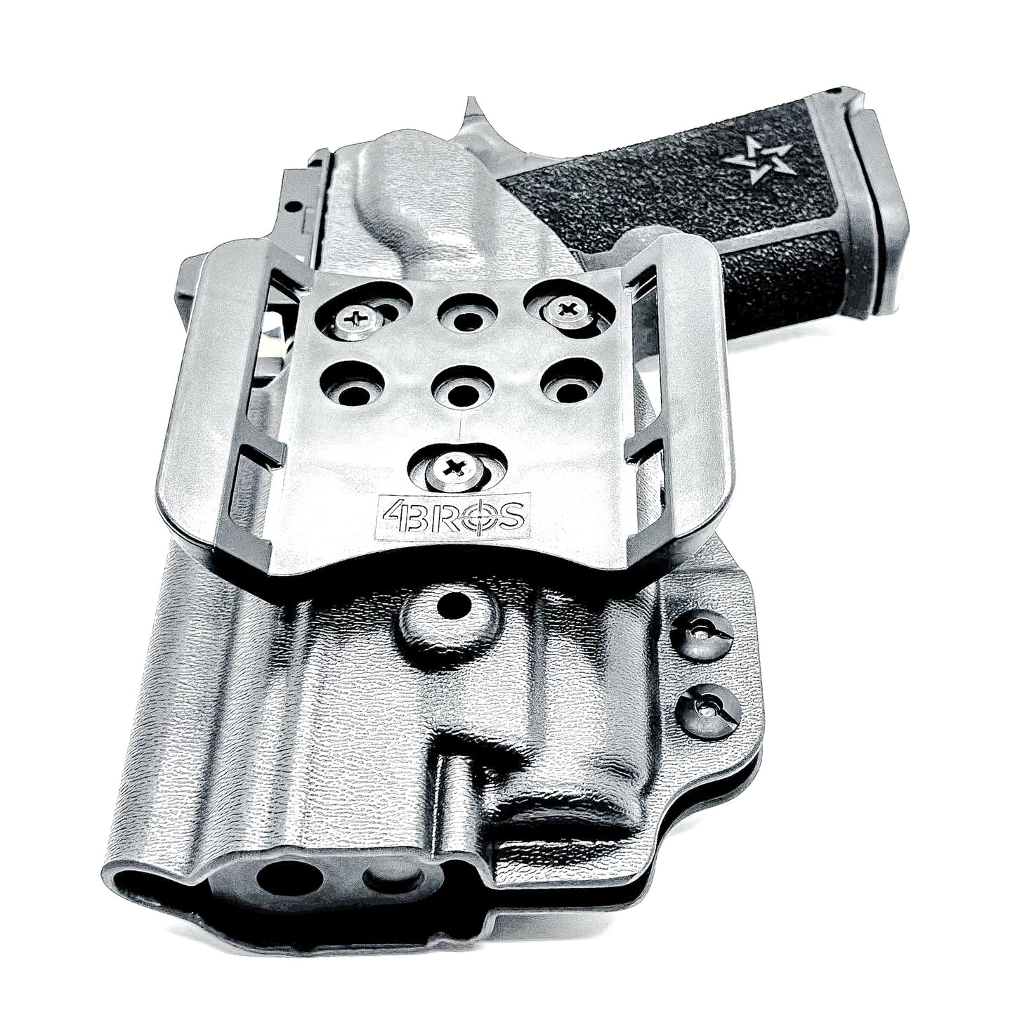 OWB Outside Waistband holster for the Staccato HD C4X and Surefire XC3 from Four Brothers