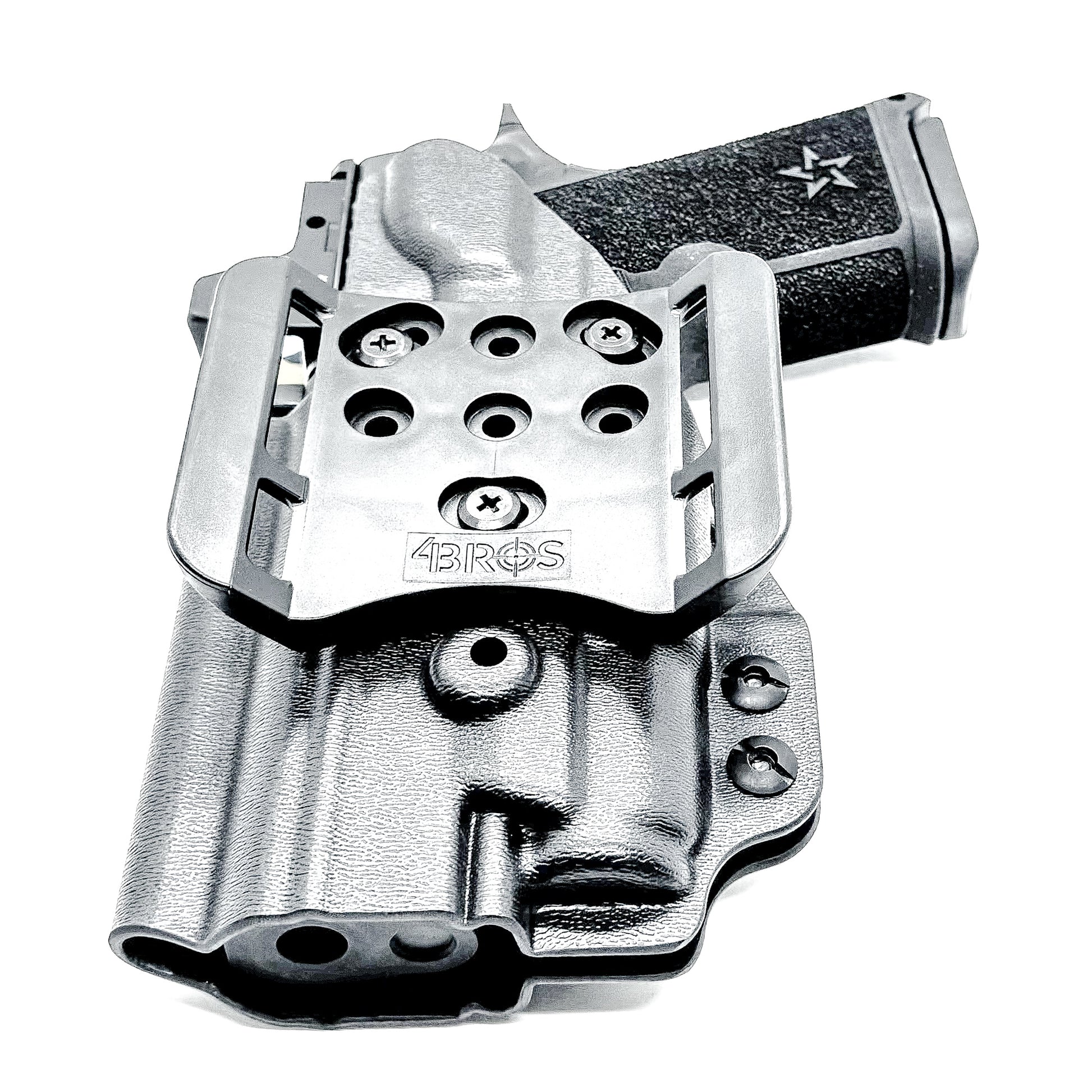 OWB Outside Waistband holster for the Staccato HD C4X and Surefire XC3 from Four Brothers