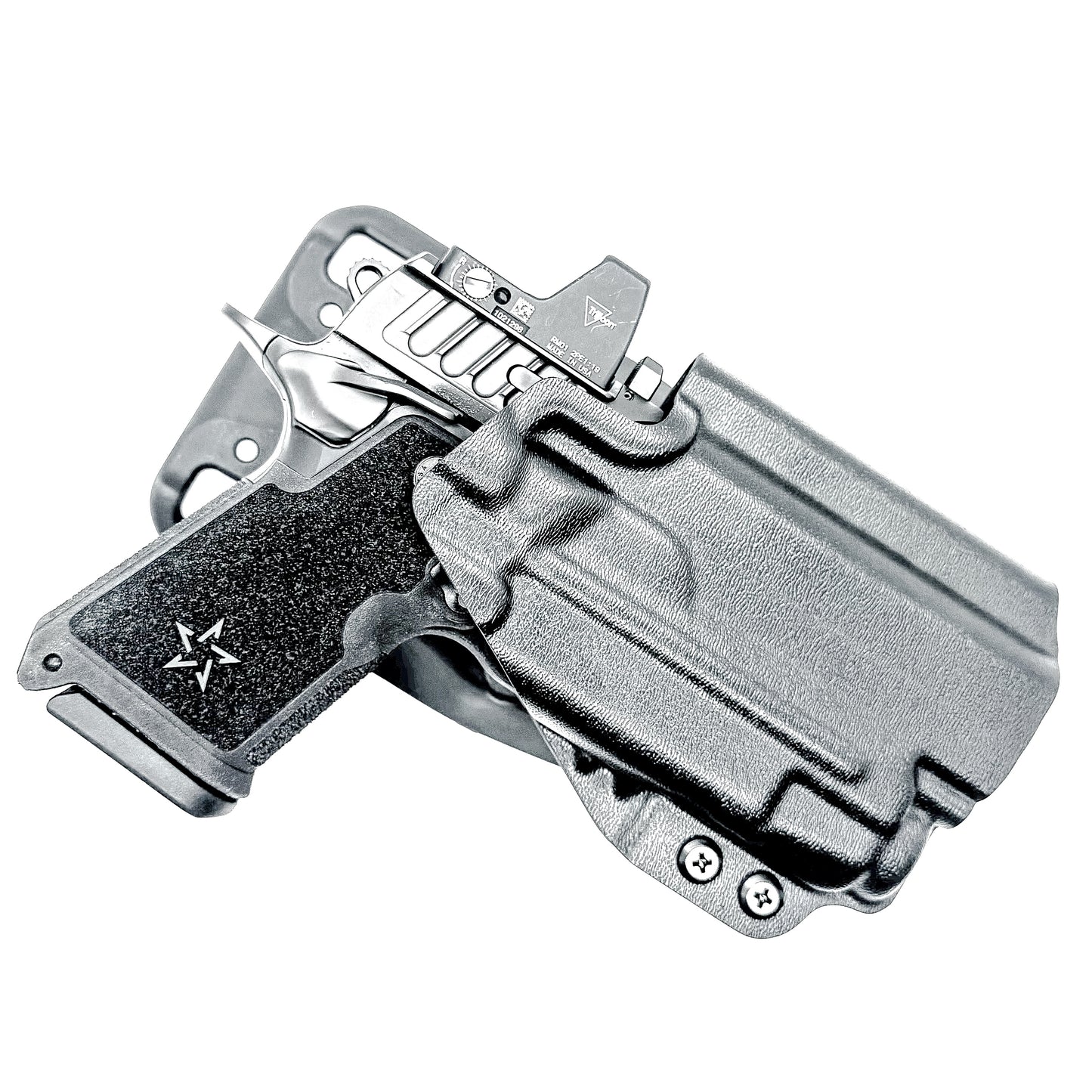 OWB outside the waistband duty & competition holster for the Staccato HD C4X and Streamlight TLR-7 X and A from Four Brothers