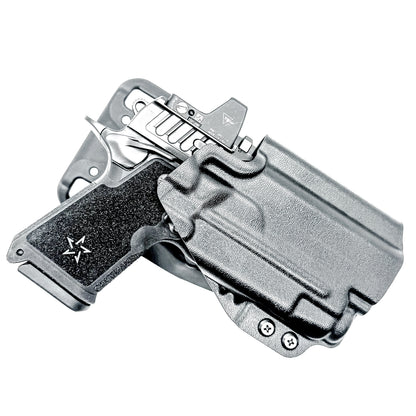 OWB outside the waistband duty & competition holster for the Staccato HD C4X and Streamlight TLR-7 X and A from Four Brothers
