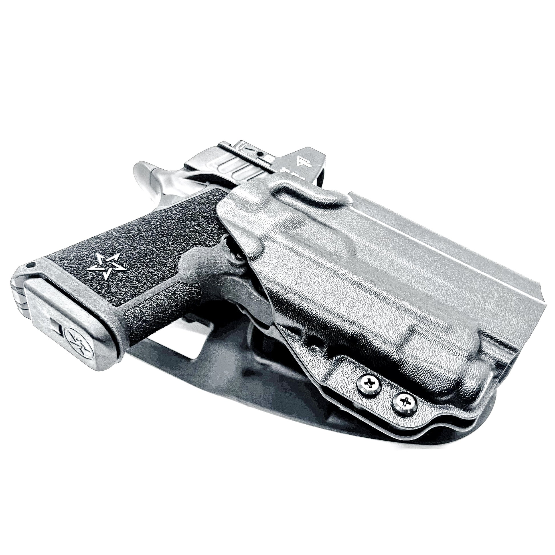 OWB outside the waistband duty & competition holster for the Staccato HD C4X and Streamlight TLR-7 X and A from Four Brothers