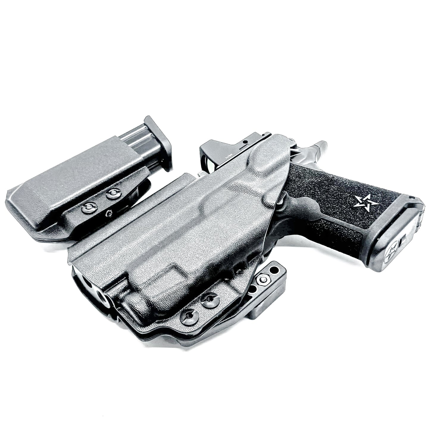 Inside Waistband (IWB) holster for Staccato HD C4X with Streamlight TLR-7 X and 9MM mag carrier