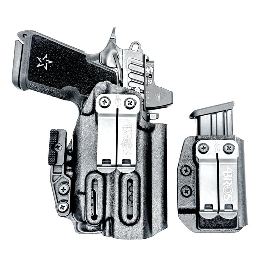 Inside Waistband (IWB) holster for Staccato HD C4X with Streamlight TLR-7 X and 9MM mag carrier