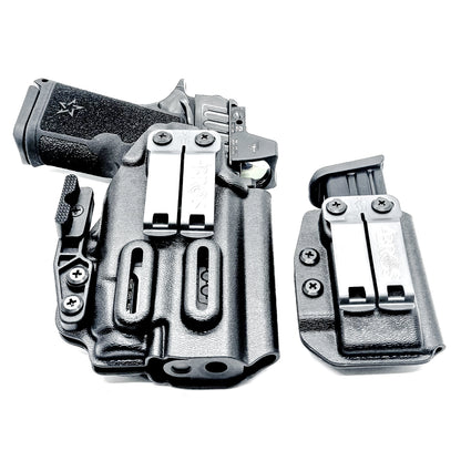 Inside Waistband (IWB) holster for Staccato HD C4X with Streamlight TLR-7 X and 9MM mag carrier