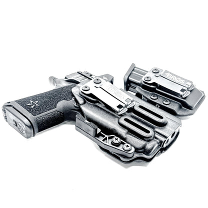 Inside Waistband (IWB) holster for Staccato HD C4X with Streamlight TLR-7 X and 9MM mag carrier