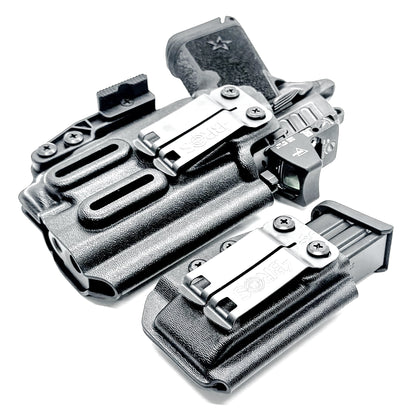 Inside Waistband (IWB) holster for Staccato HD C4X with Streamlight TLR-7 X and 9MM mag carrier