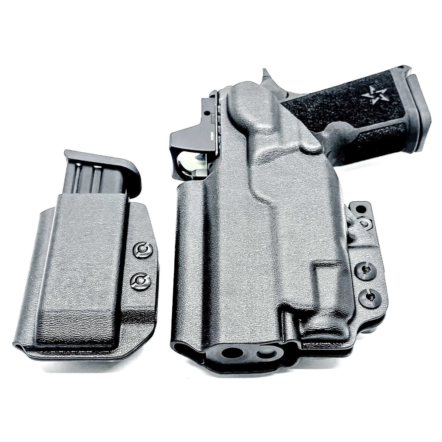 Inside Waistband (IWB) holster for Staccato HD C4X with Streamlight TLR-7 X and 9MM mag carrier