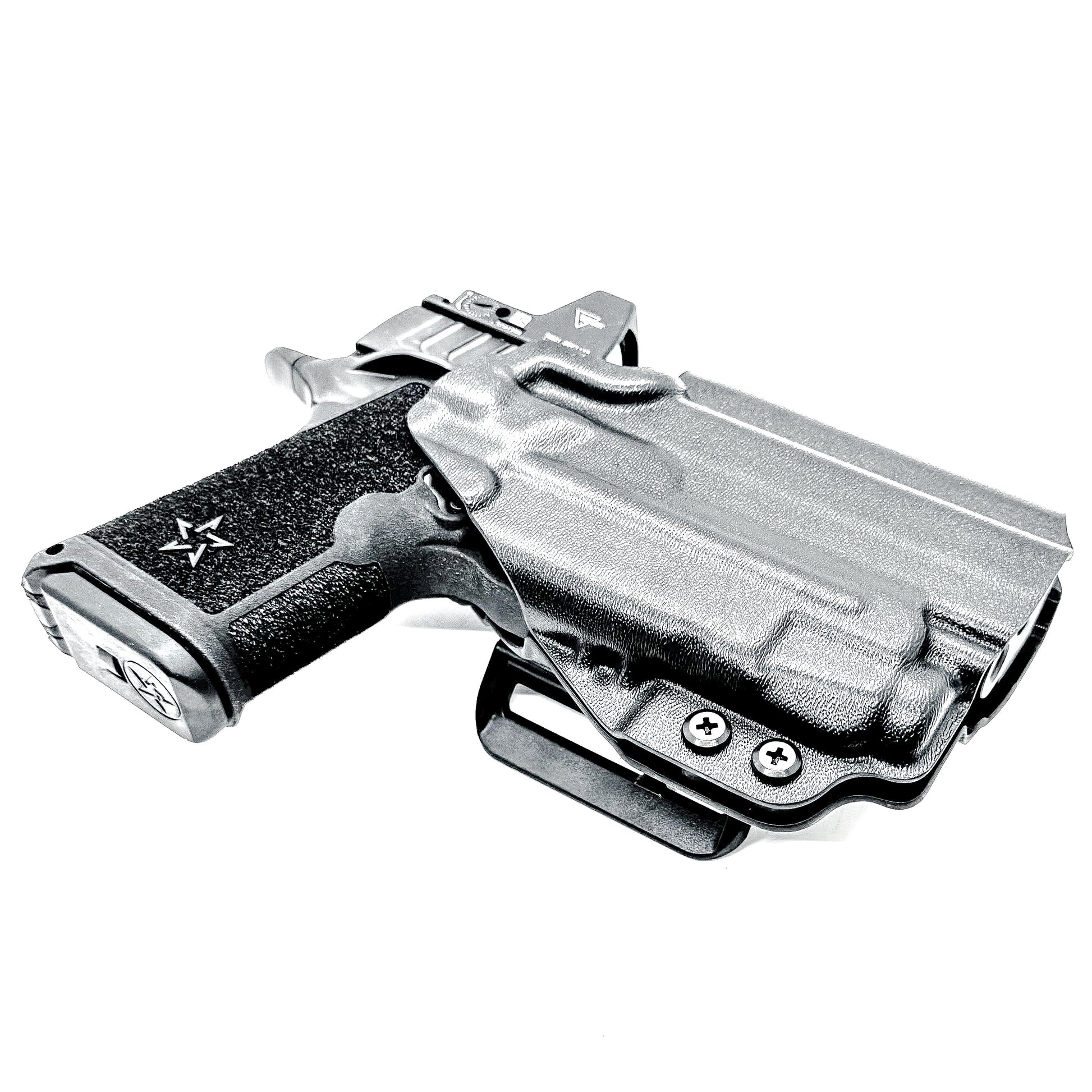 OWB outside waistband holster for the Staccato HD C4X and Streamlight TLR-7 X and A from Four Brothers