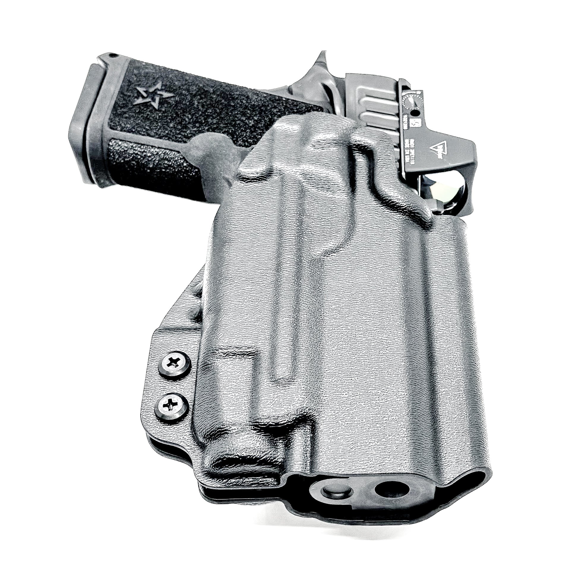 OWB outside waistband holster for the Staccato HD C4X and Streamlight TLR-7 X and A from Four Brothers