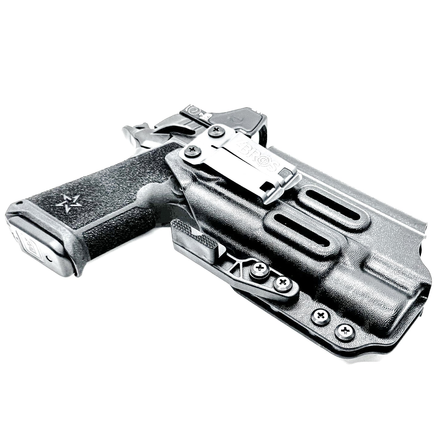 Black IWB holster for your Staccato HD P4.5 with Surefire X300U-A/B