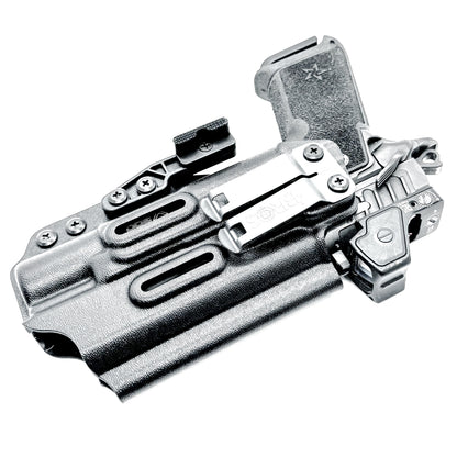 Black IWB holster for your Staccato HD P4.5 with Surefire X300U-A/B