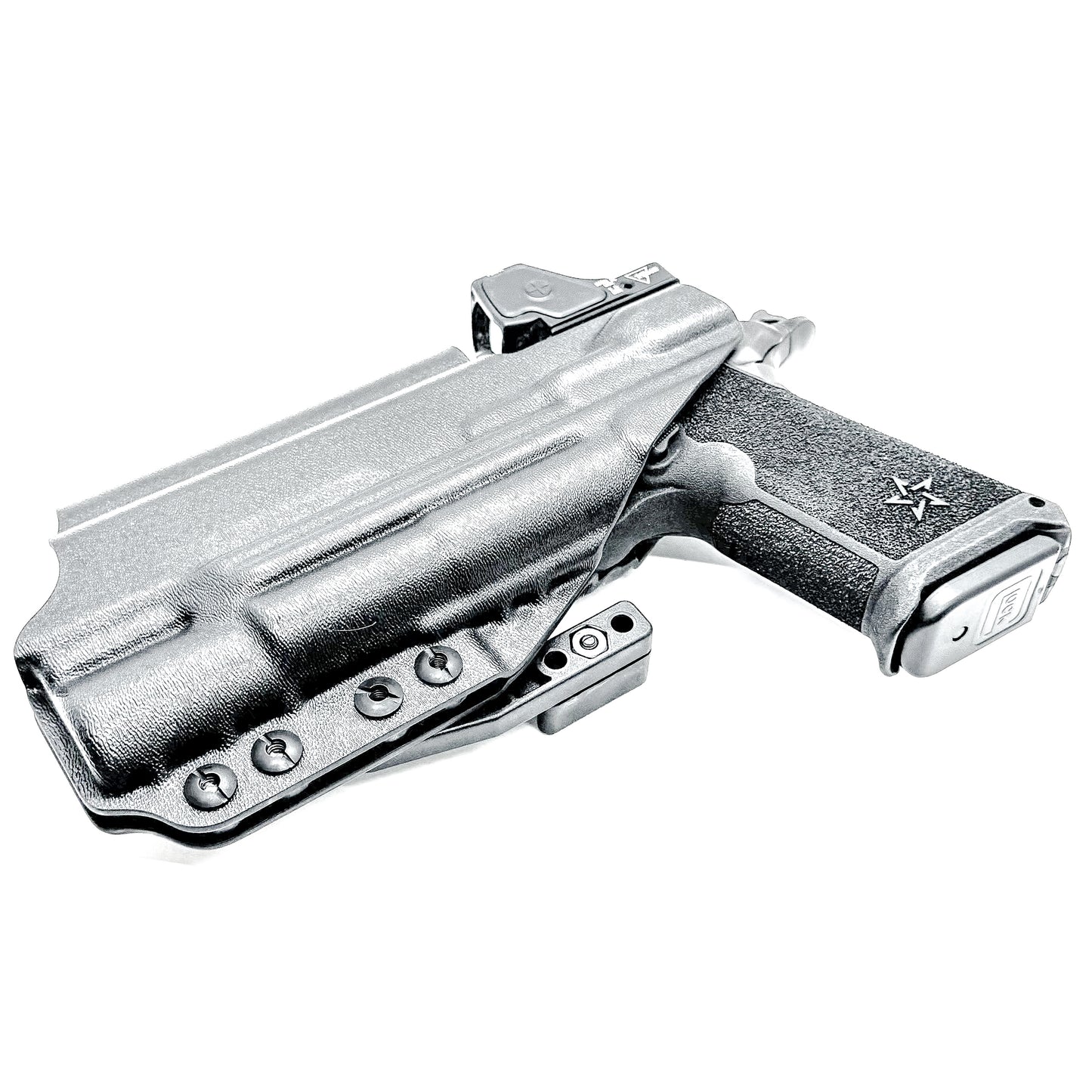 Black IWB holster for your Staccato HD P4.5 with Surefire X300U-A/B