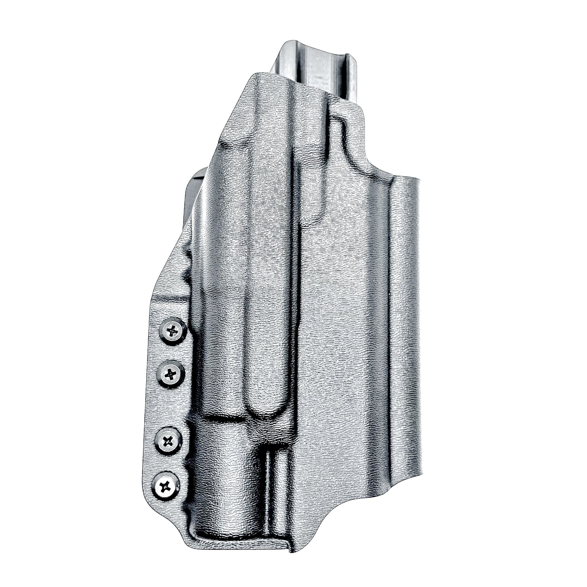 Black OWB holster for Staccato HD P4.5 with Surefire X300U-A/B