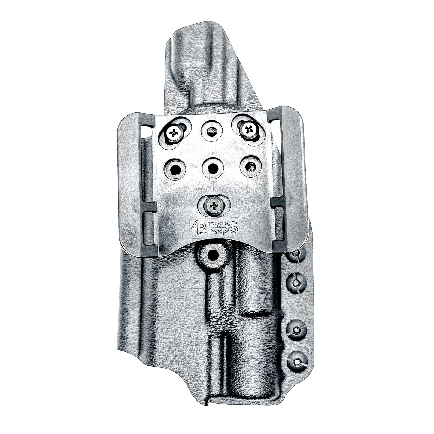 Black OWB holster for Staccato HD P4.5 with Surefire X300U-A/B