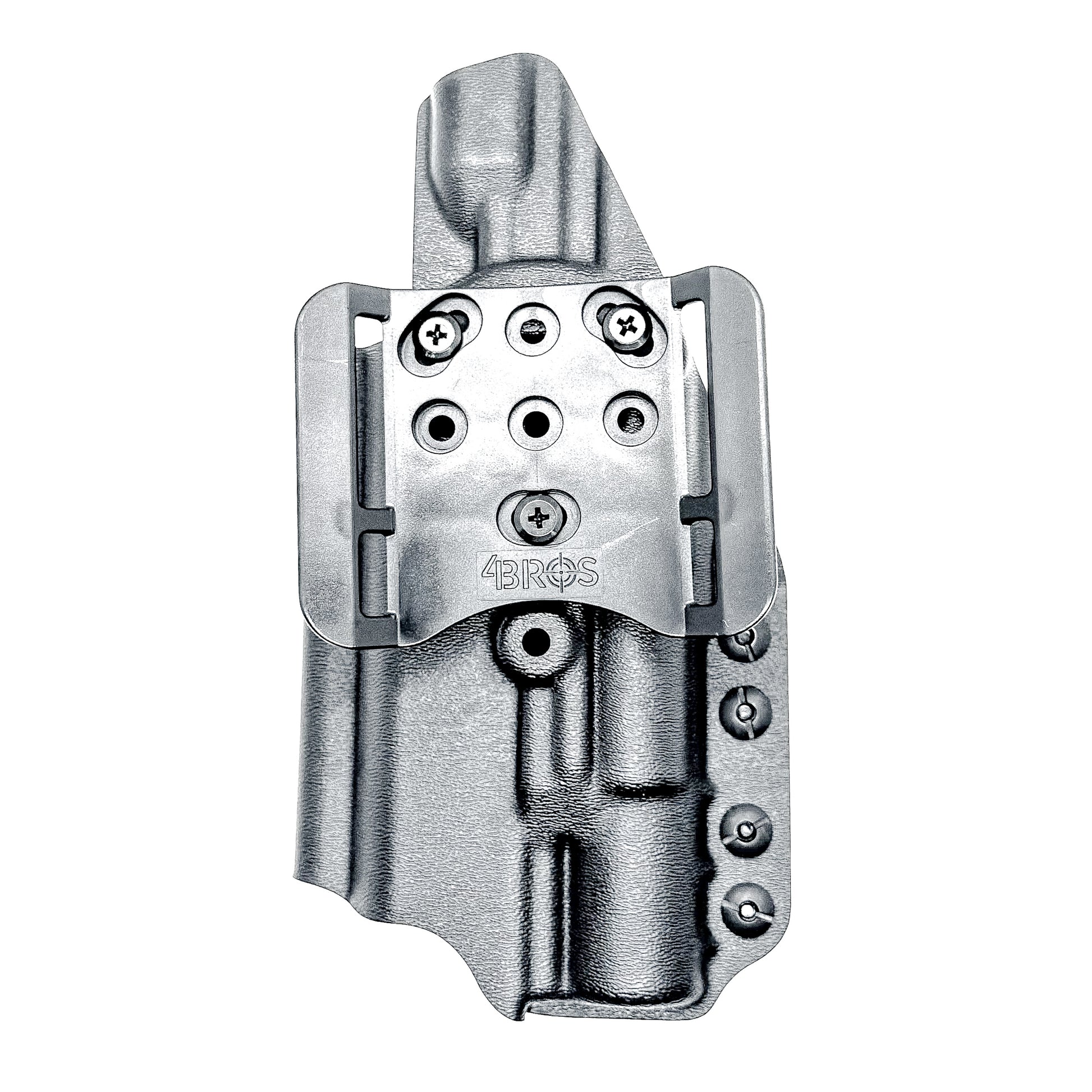 Black OWB holster for Staccato HD P4.5 with Surefire X300U-A/B