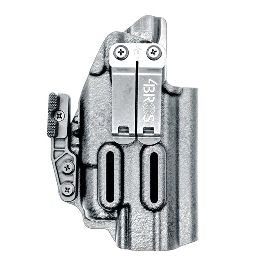 IWB inside the waistband holster for the Staccato HD P4.5 and Surefire XC3 from Four Brothers