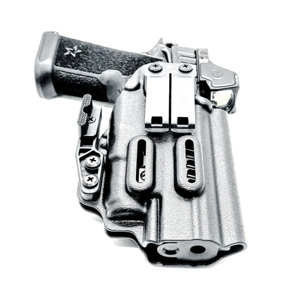 IWB inside the waistband holster for the Staccato HD P4.5 and Surefire XC3 from Four Brothers