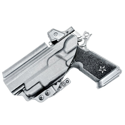 IWB inside the waistband holster for the Staccato HD P4.5 and Surefire XC3 from Four Brothers