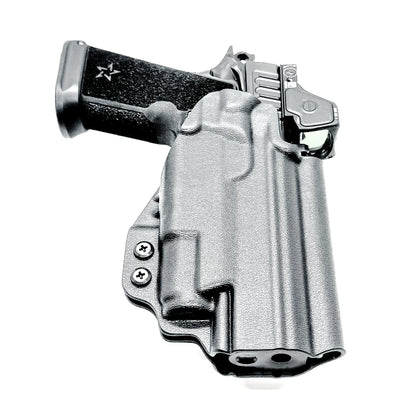 OWB Outside Waistband holster for the Staccato HD P4.5 and Surefire XC3 from Four Brothers