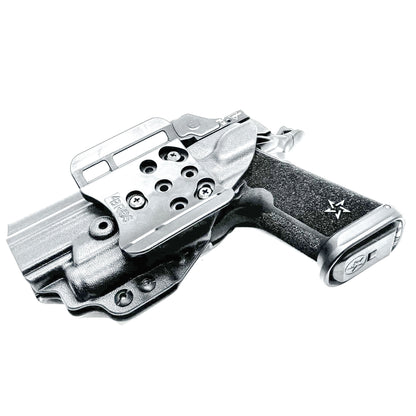 OWB Outside Waistband holster for the Staccato HD P4.5 and Surefire XC3 from Four Brothers