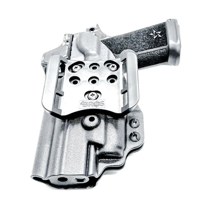 OWB Outside Waistband holster for the Staccato HD P4.5 and Surefire XC3 from Four Brothers