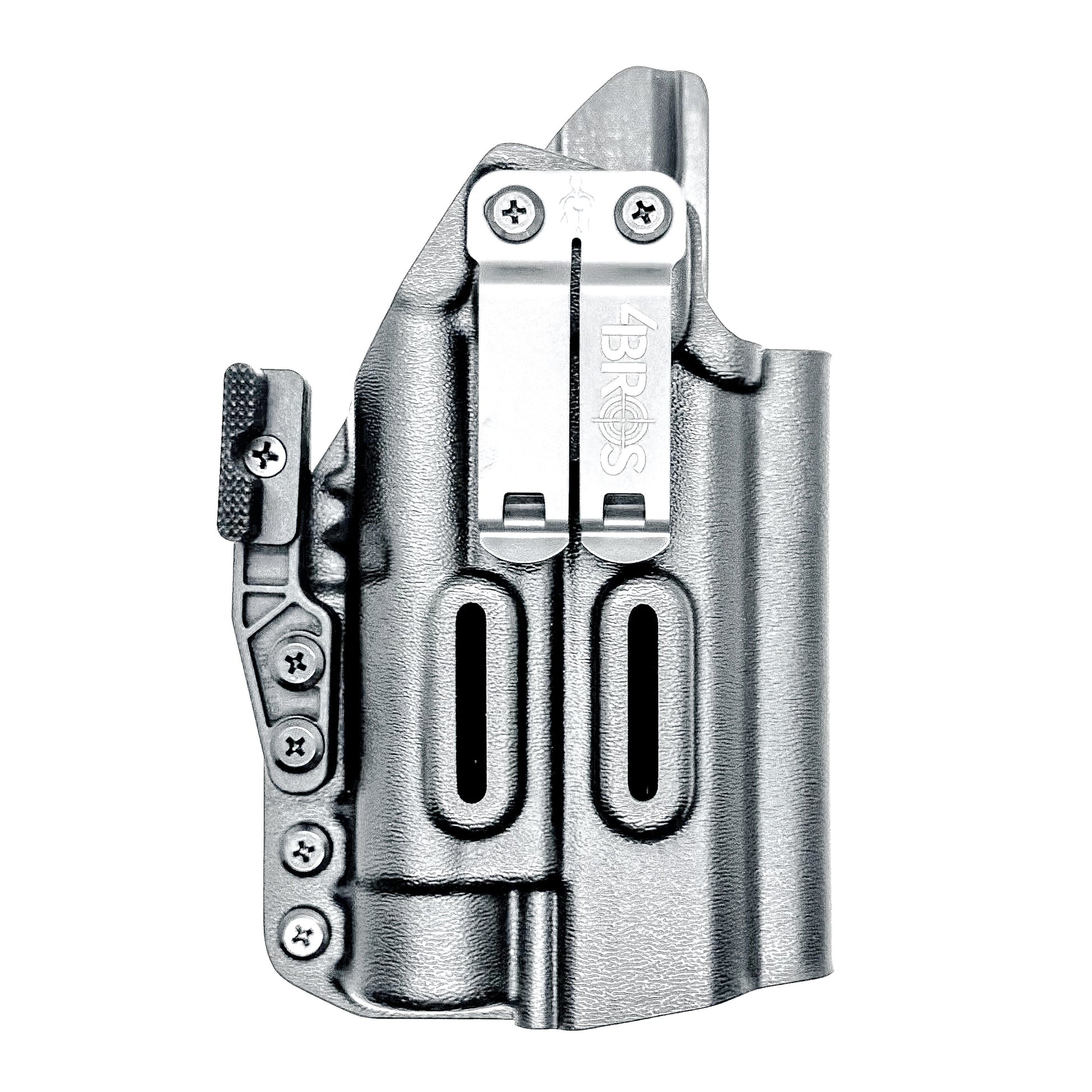 IWB holster for the Staccato HD P4.5 and Streamlight TLR-1 HL or TLR-1 HP for Inside Waistband concealed carry.