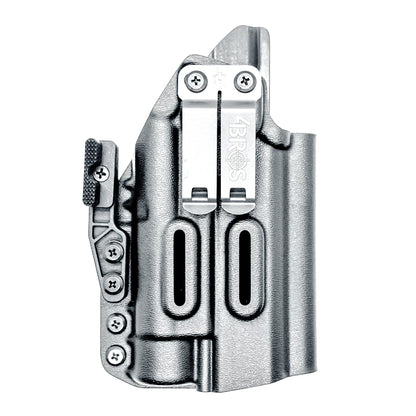 IWB holster for the Staccato HD P4.5 and Streamlight TLR-1 HL or TLR-1 HP for Inside Waistband concealed carry.