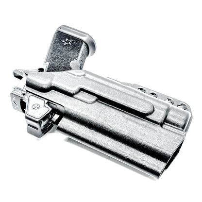 IWB holster for the Staccato HD P4.5 and Streamlight TLR-1 HL or TLR-1 HP for Inside Waistband concealed carry.