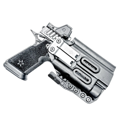 IWB holster for the Staccato HD P4.5 and Streamlight TLR-1 HL or TLR-1 HP for Inside Waistband concealed carry.