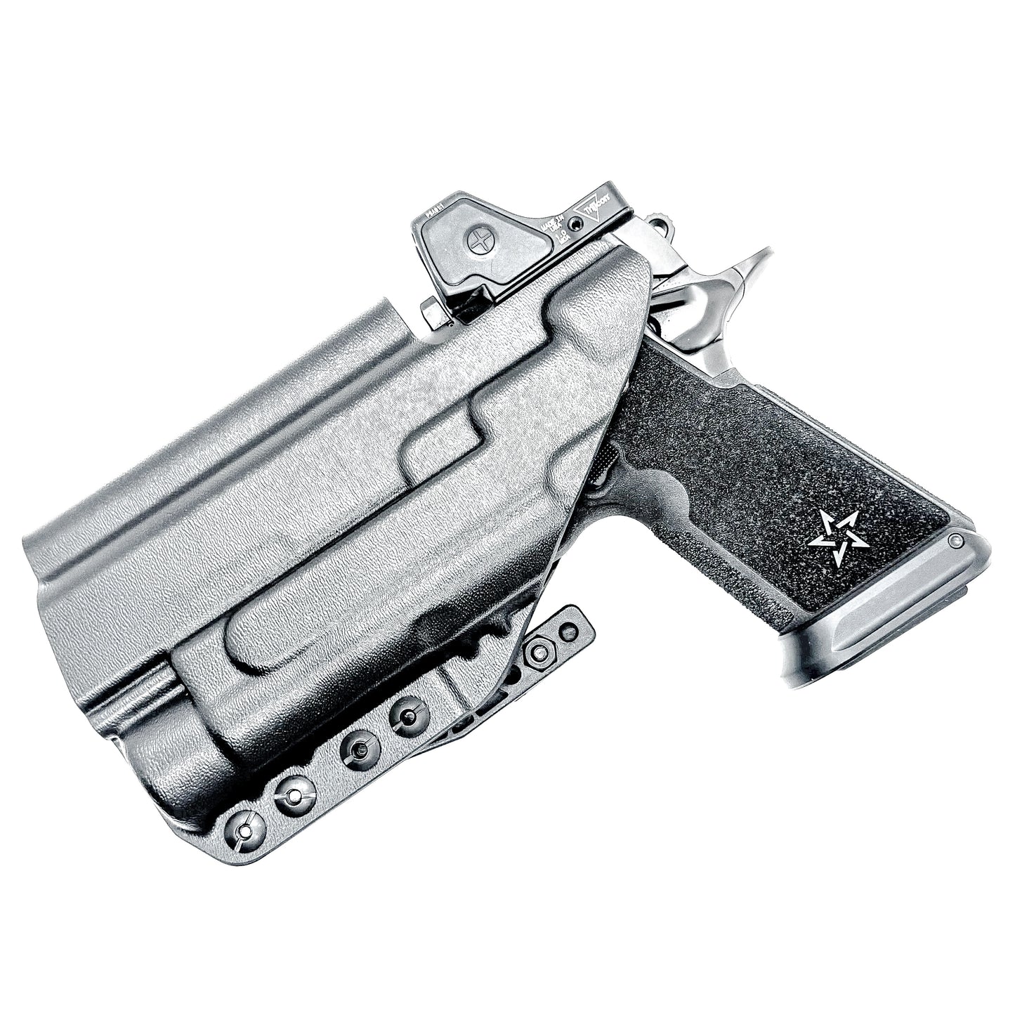 IWB holster for the Staccato HD P4.5 and Streamlight TLR-1 HL or TLR-1 HP for Inside Waistband concealed carry.