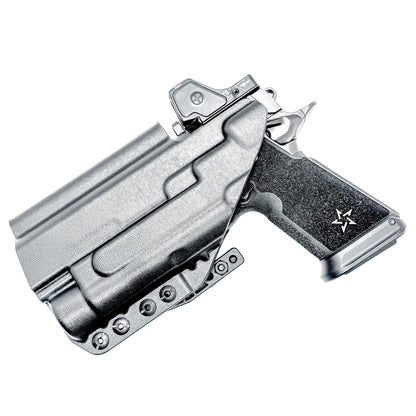 IWB holster for the Staccato HD P4.5 and Streamlight TLR-1 HL or TLR-1 HP for Inside Waistband concealed carry.