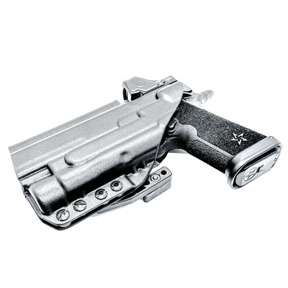 IWB holster for the Staccato HD P4.5 and Streamlight TLR-1 HL or TLR-1 HP for Inside Waistband concealed carry.