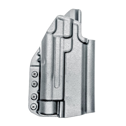 OWB holster for the Staccato HD P4.5 and Streamlight TLR-1 HL or TLR-1 HP for Outside Waistband carry.