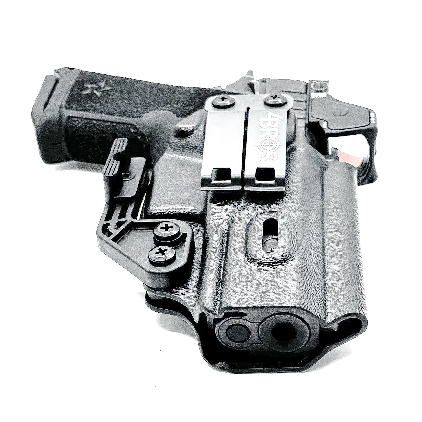 Precision-fit IWB inside the waistband holster for the Staccato HD P4 from Four Brothers. Slim, secure, and adjustable for optimal comfort and concealment.