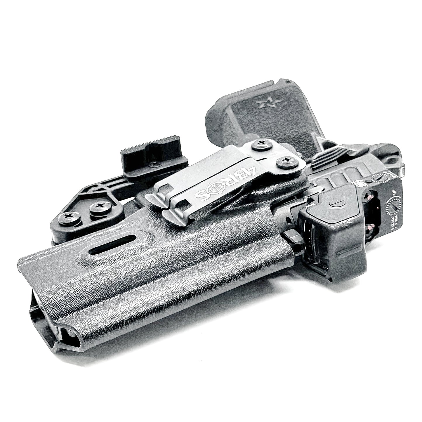 Precision-fit IWB inside the waistband holster for the Staccato HD P4 from Four Brothers. Slim, secure, and adjustable for optimal comfort and concealment.
