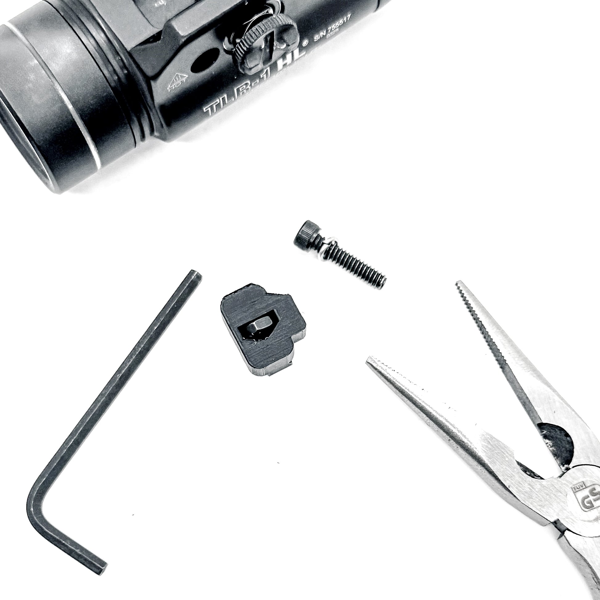 precision-made replacement key is designed specifically for the Staccato HD P4 to reposition the Streamlight TLR-1 HL closer to the trigger guard.