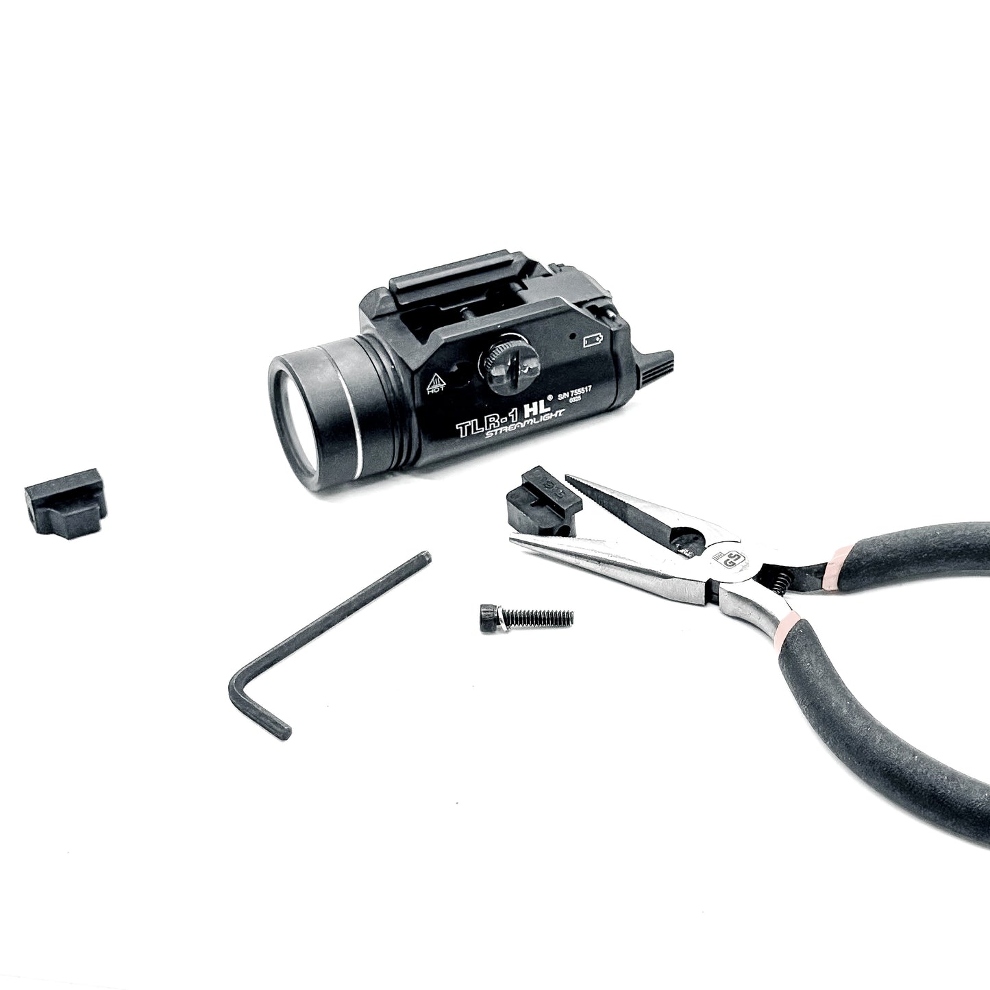 precision-made replacement key is designed specifically for the Staccato HD P4 to reposition the Streamlight TLR-1 HL closer to the trigger guard.