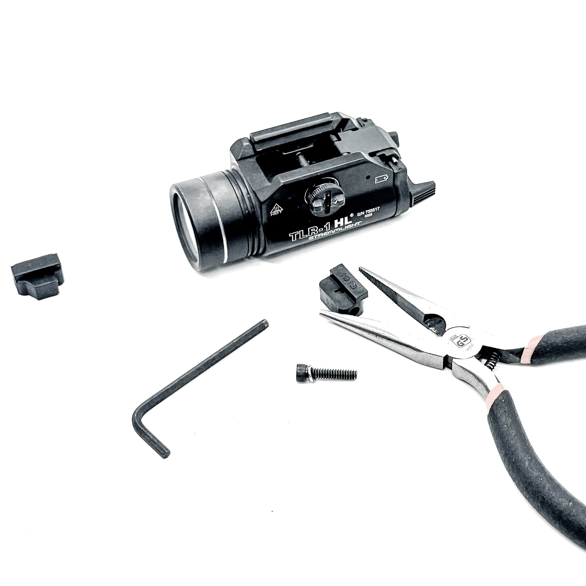 precision-made replacement key is designed specifically for the Staccato HD P4 to reposition the Streamlight TLR-1 HL closer to the trigger guard.