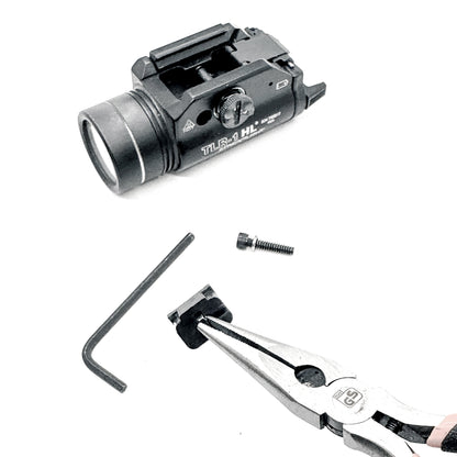 precision-made replacement key is designed specifically for the Staccato HD P4 to reposition the Streamlight TLR-1 HL closer to the trigger guard.