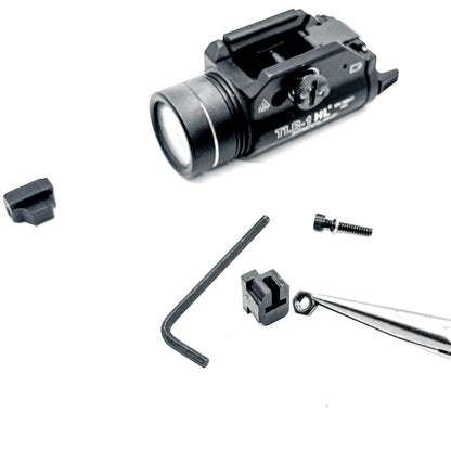 precision-made replacement key is designed specifically for the Staccato HD P4 to reposition the Streamlight TLR-1 HL closer to the trigger guard.