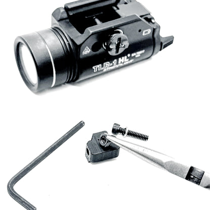 precision-made replacement key is designed specifically for the Staccato HD P4 to reposition the Streamlight TLR-1 HL closer to the trigger guard.