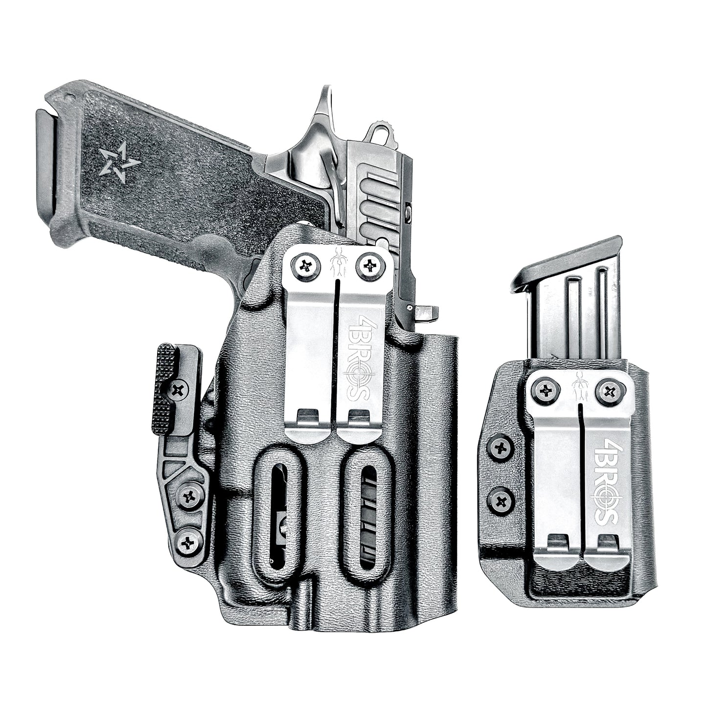 Four Brothers Staccato HD P4 & Surefire XC3 IWB Holster & Magazine Pouch IWB AIWB Inside Waistband Combo