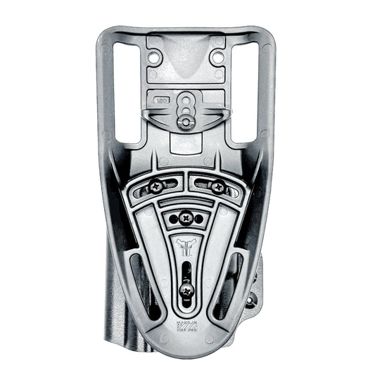 OWB outside the waistband duty & competition holster for the Staccato HD P4 and Surefire XC3 from Four Brothers