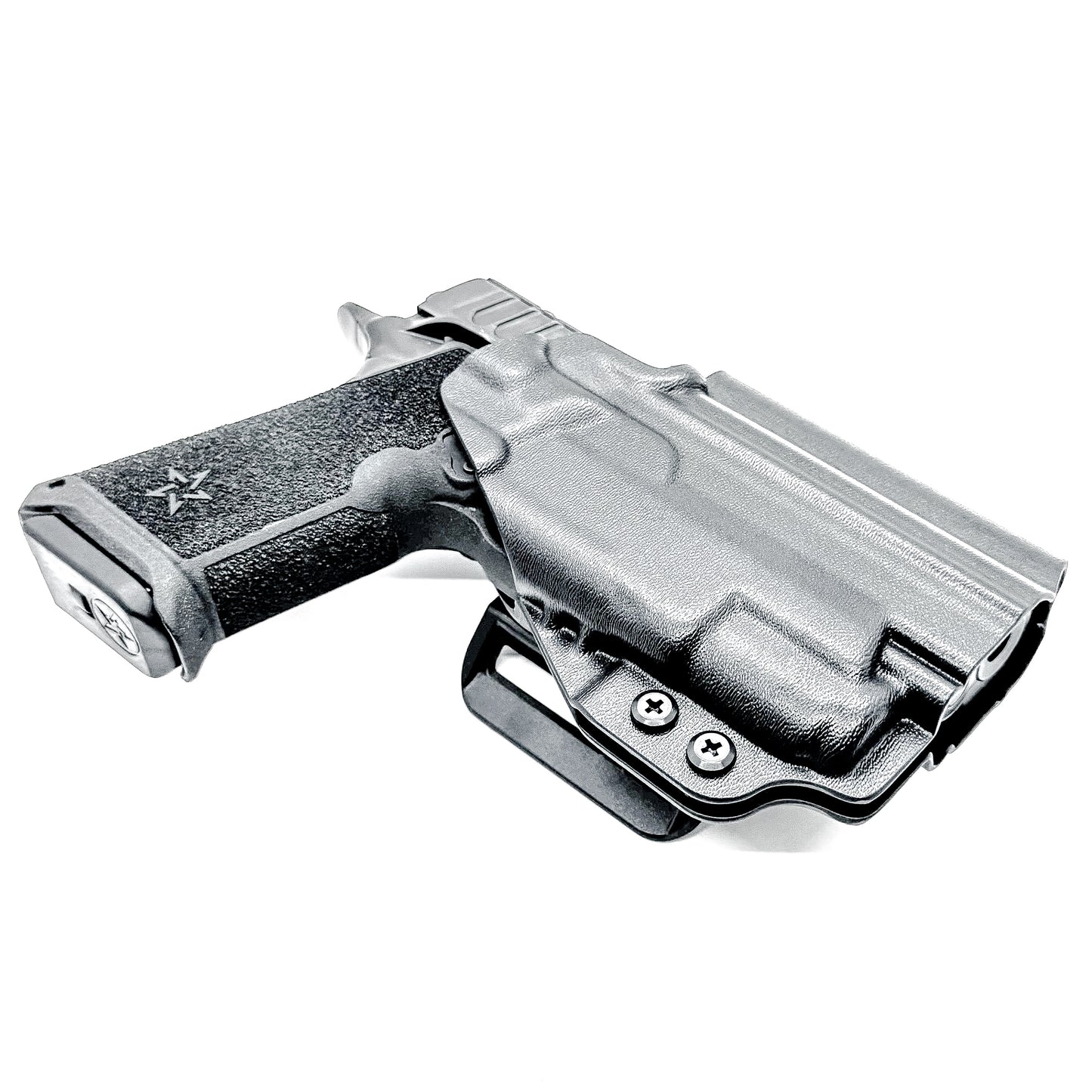 OWB Outside Waistband holster for the Staccato HD P4 and Surefire XC3 from Four Brothers