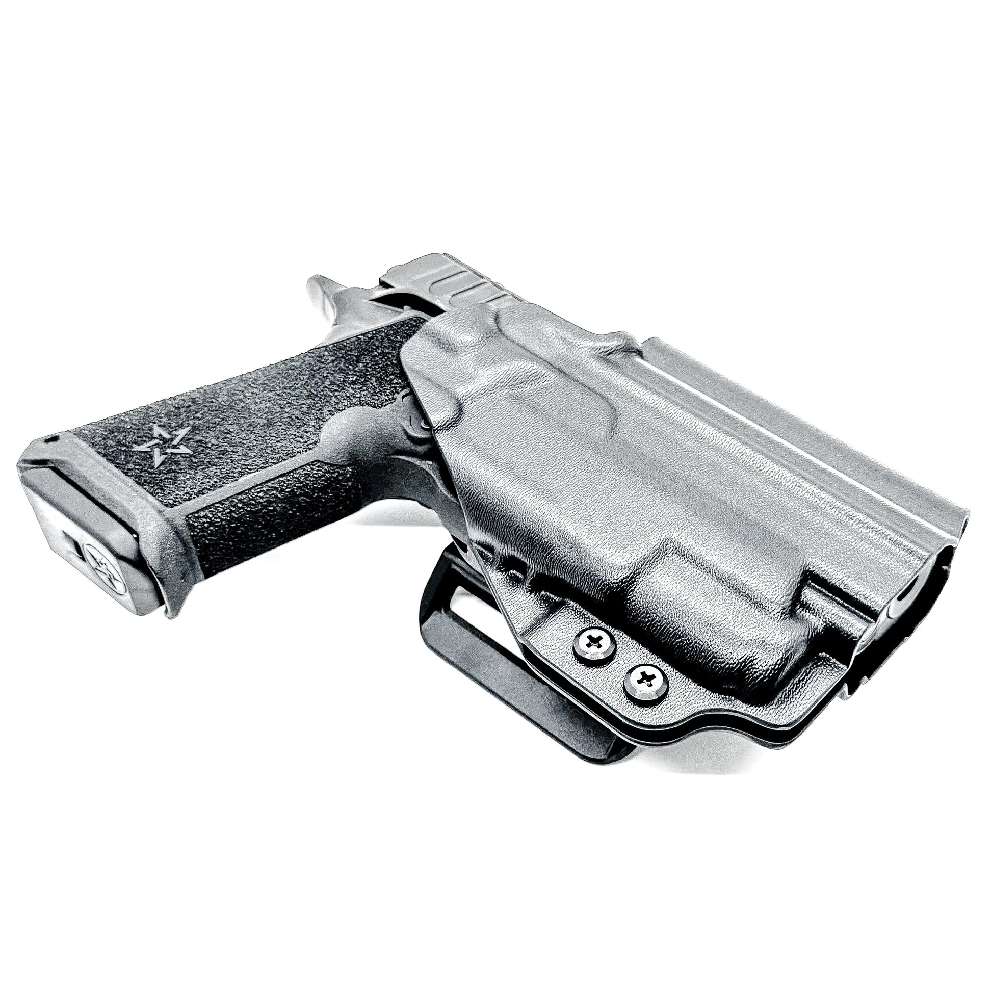 OWB Outside Waistband holster for the Staccato HD P4 and Surefire XC3 from Four Brothers