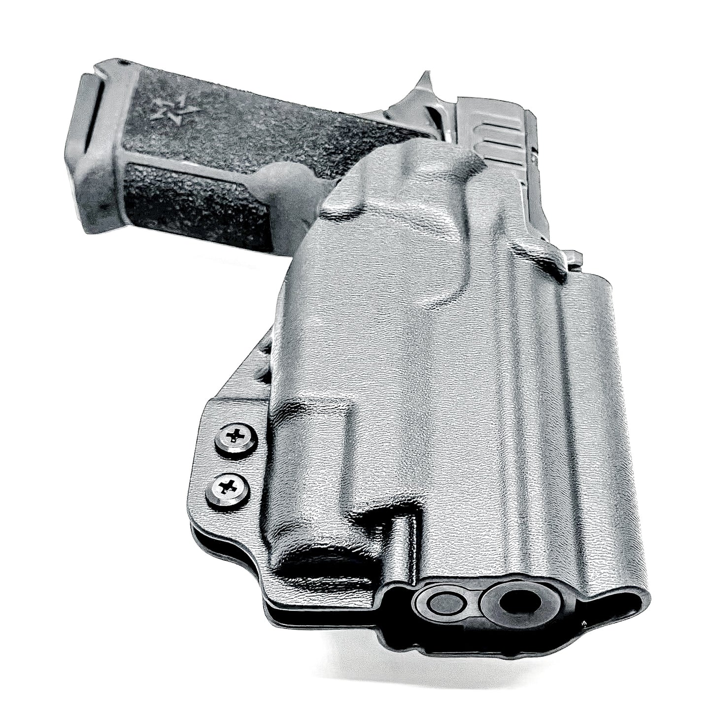 OWB Outside Waistband holster for the Staccato HD P4 and Surefire XC3 from Four Brothers