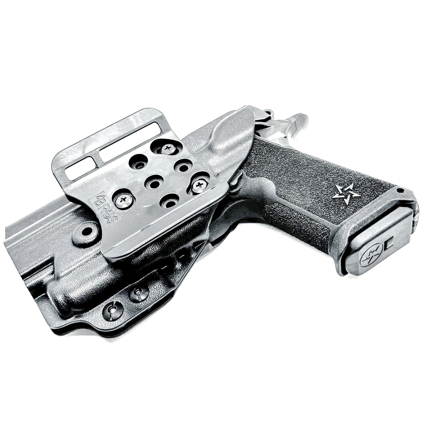 OWB Outside Waistband holster for the Staccato HD P4 and Surefire XC3 from Four Brothers