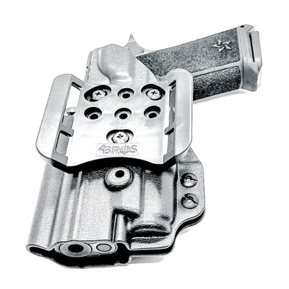 OWB Outside Waistband holster for the Staccato HD P4 and Surefire XC3 from Four Brothers