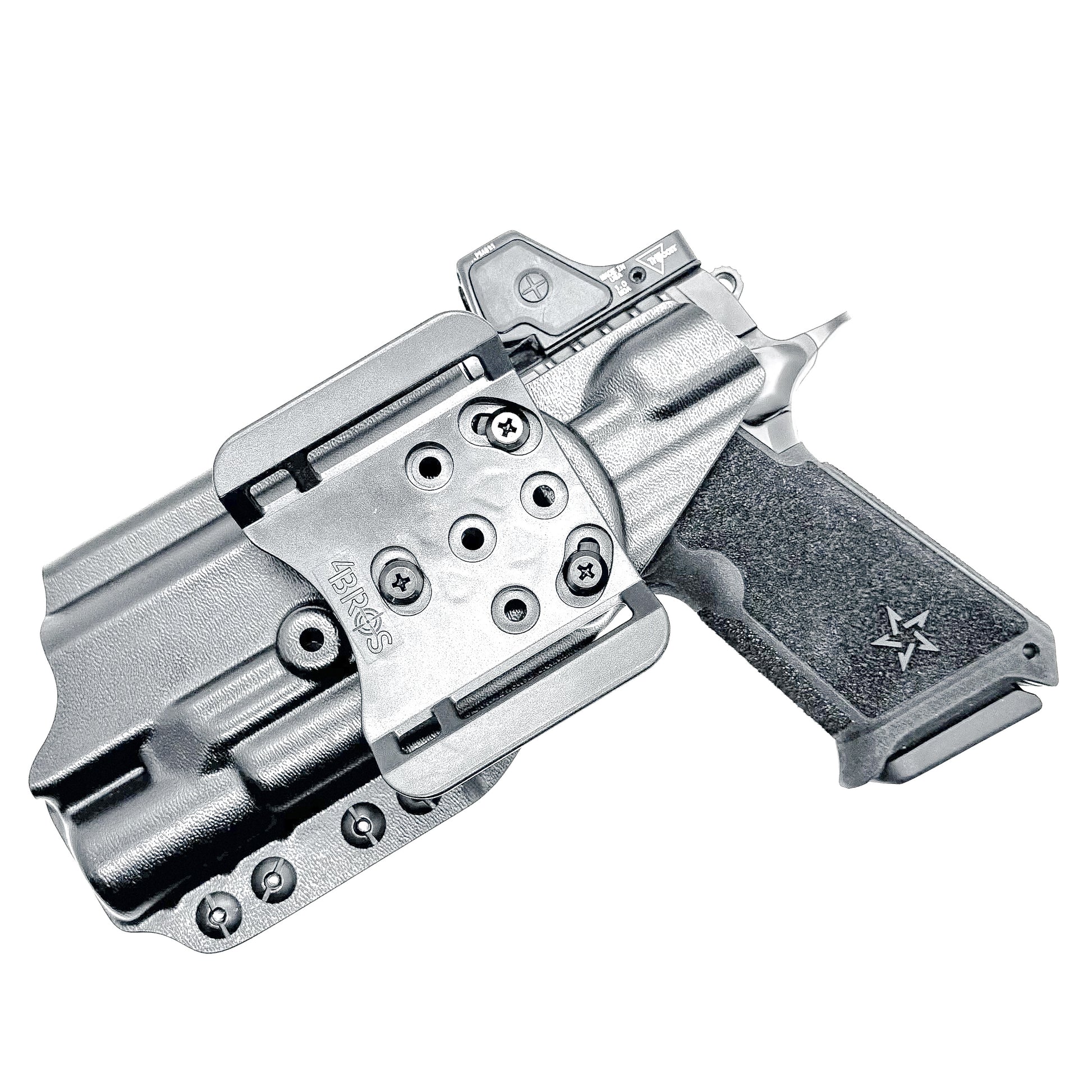 Belt Side Holster For Star Firestar M40 3.4" - Right/Left Hand OWB Holster With Magazine Pouch